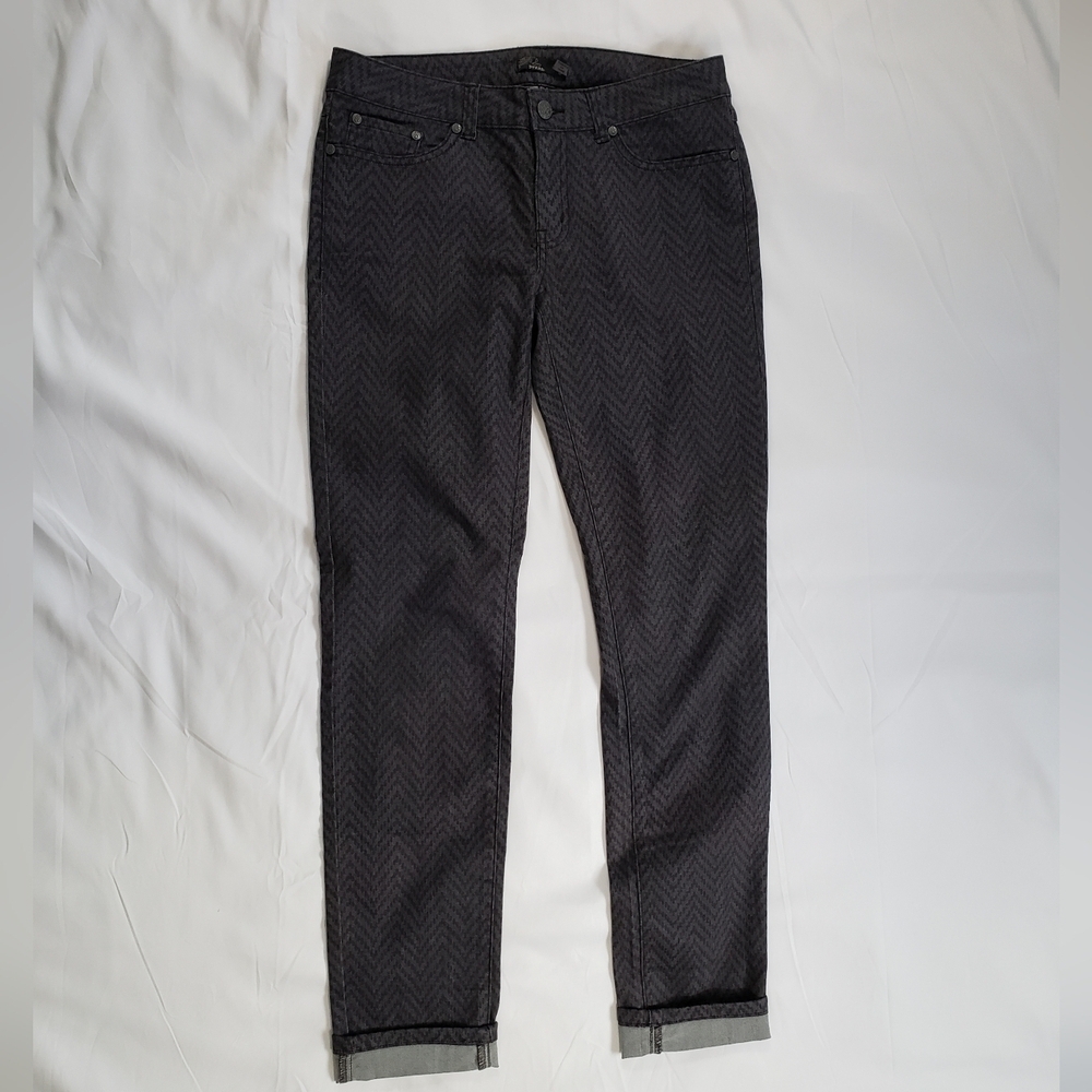 Prana Chevron Stripe Kara Pants Purple Grey Size 6 Unique Design  Style # W4KARA